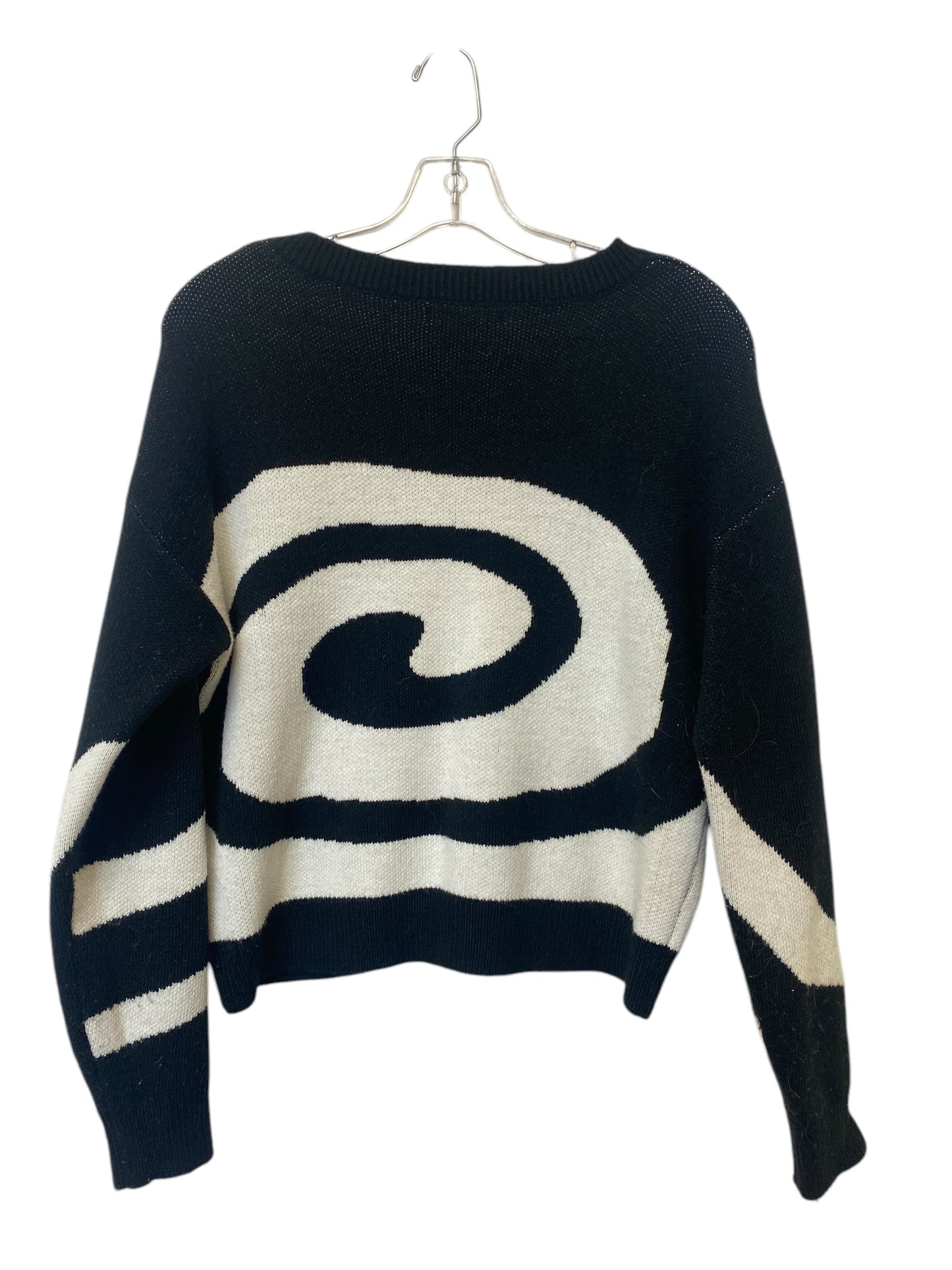 Sweater By Shein In Black & White, Size: L