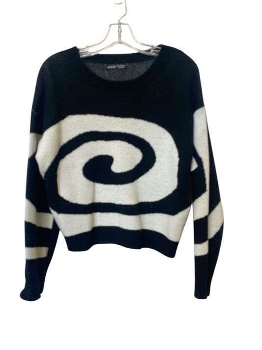 Sweater By Shein In Black & White, Size: L