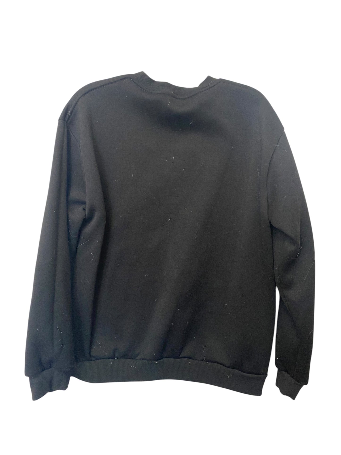 Sweatshirt Crewneck By Clothes Mentor In Black, Size: L