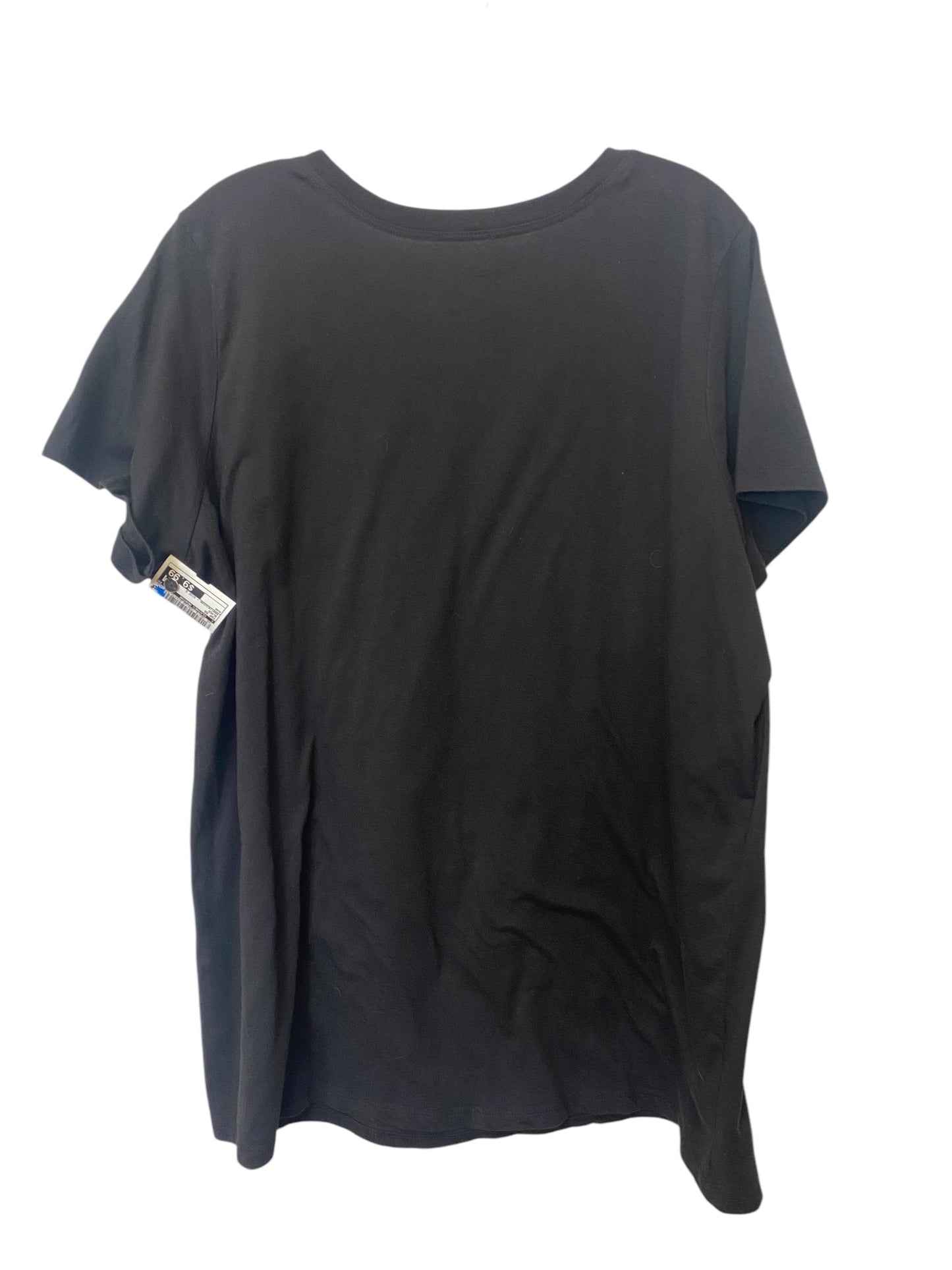 Top Short Sleeve By Clothes Mentor In Black