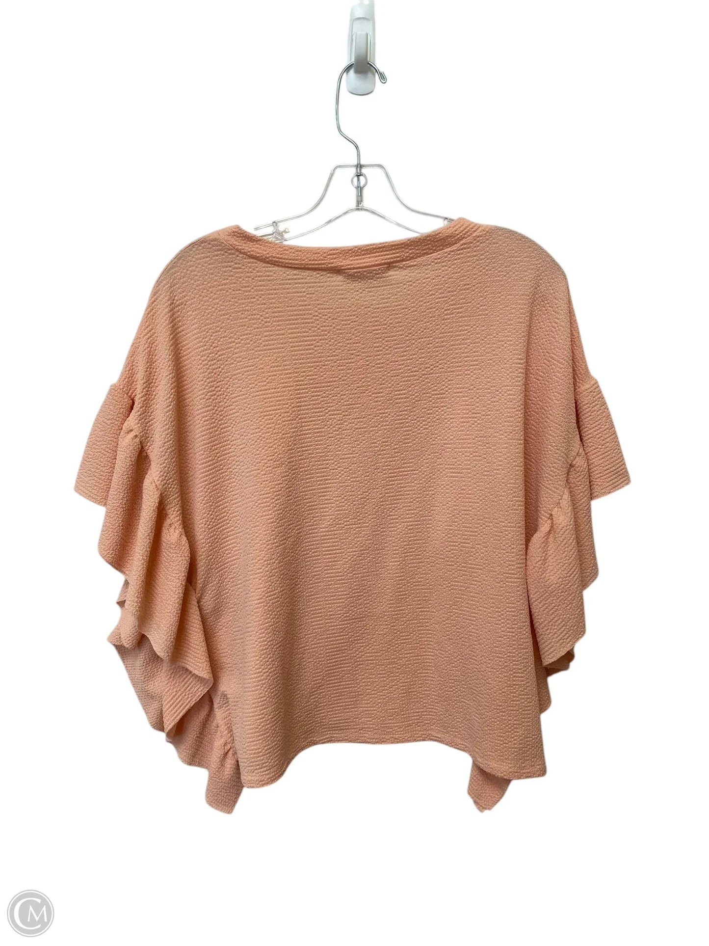 Top Short Sleeve By Entro In Peach, Size: M