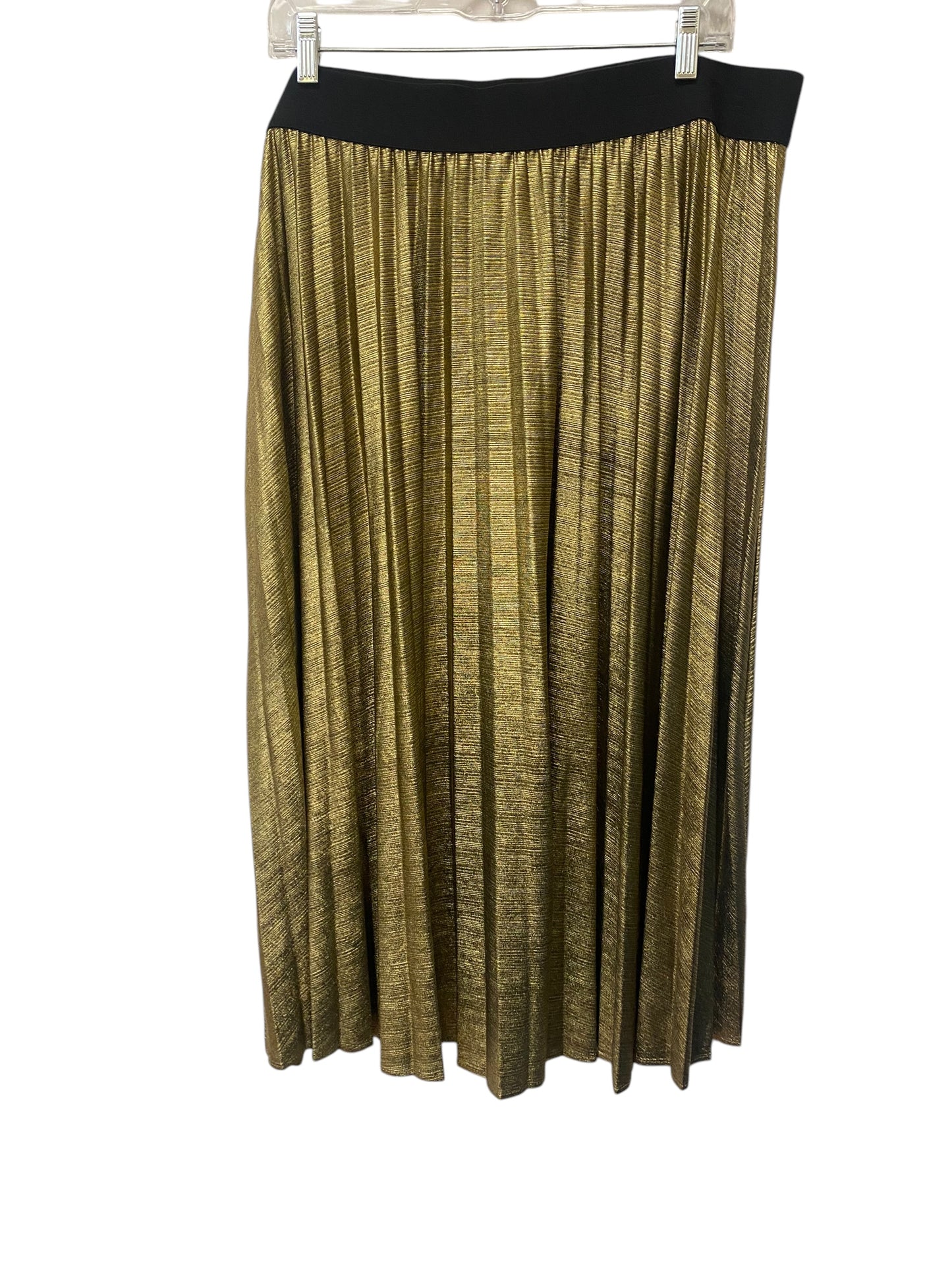 Skirt Maxi By Time And Tru In Gold, Size: Xxl