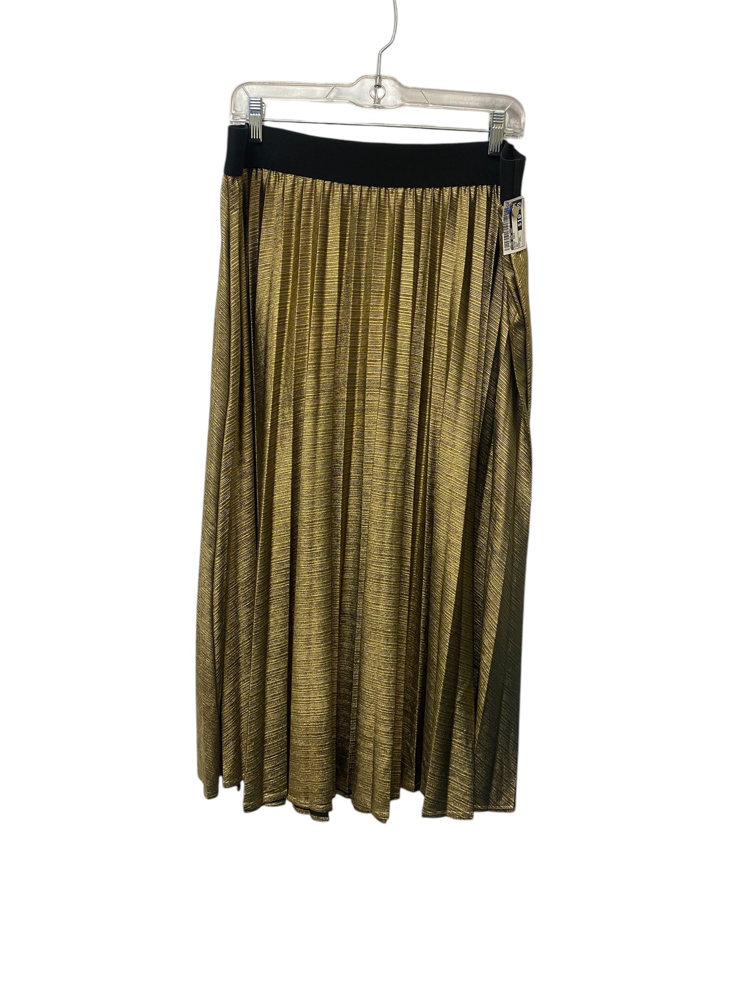 Skirt Maxi By Time And Tru In Gold, Size: Xxl