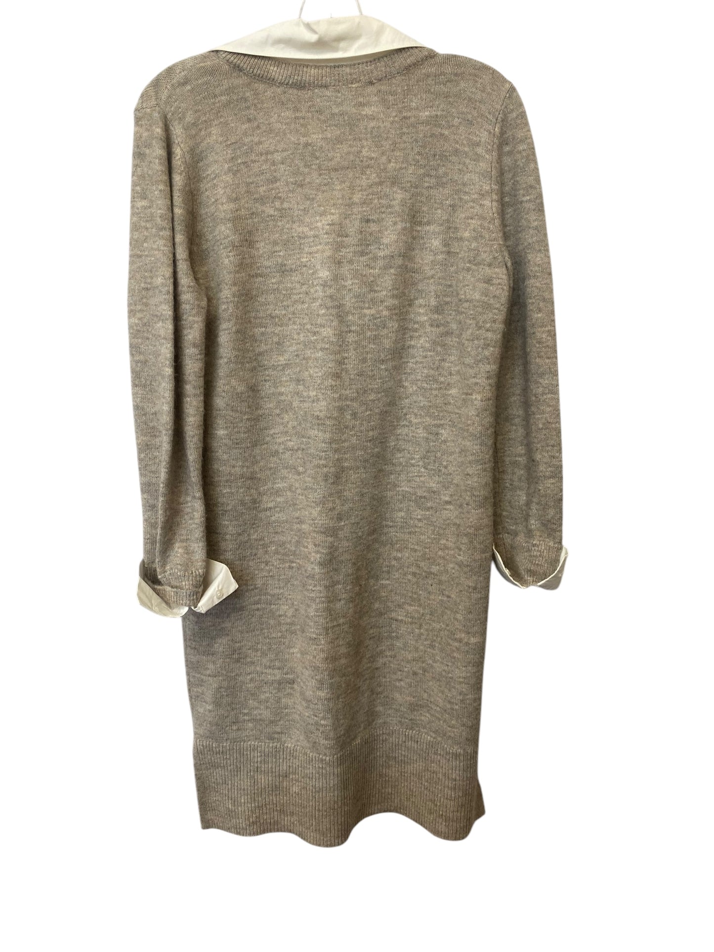 Dress Sweater By Loft In Taupe, Size: S