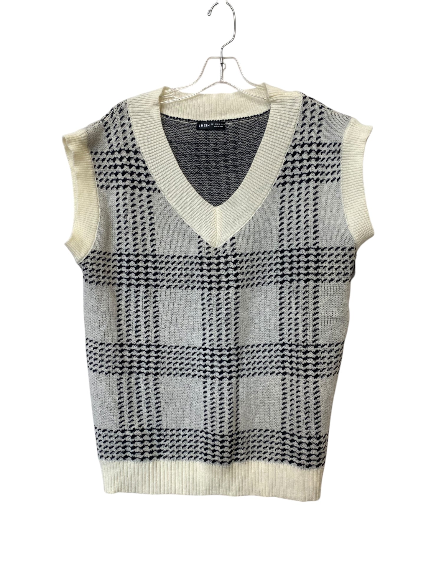 Vest Sweater By Shein In White, Size: L