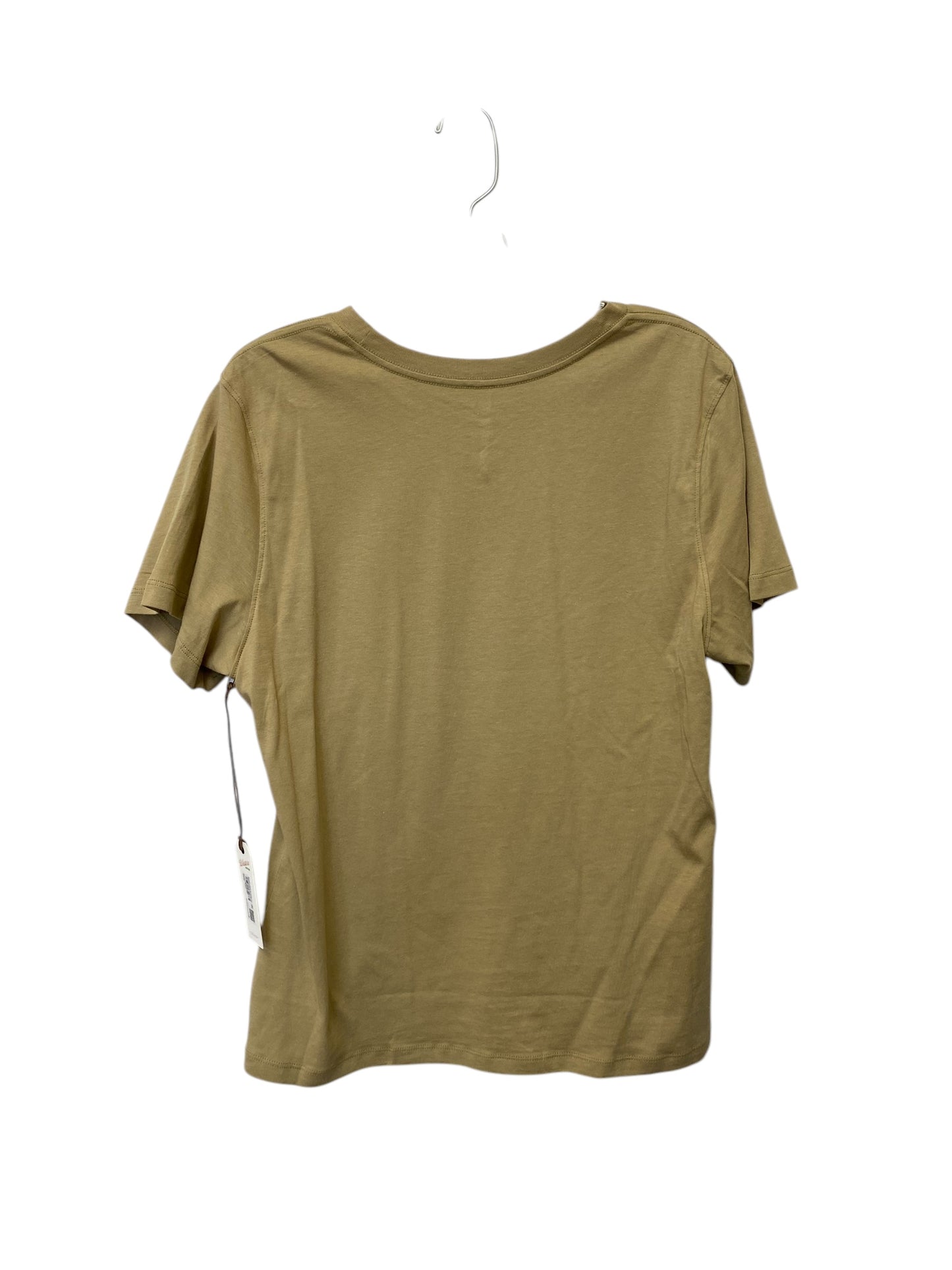 Top Short Sleeve By Clothes Mentor In Tan, Size: Xl