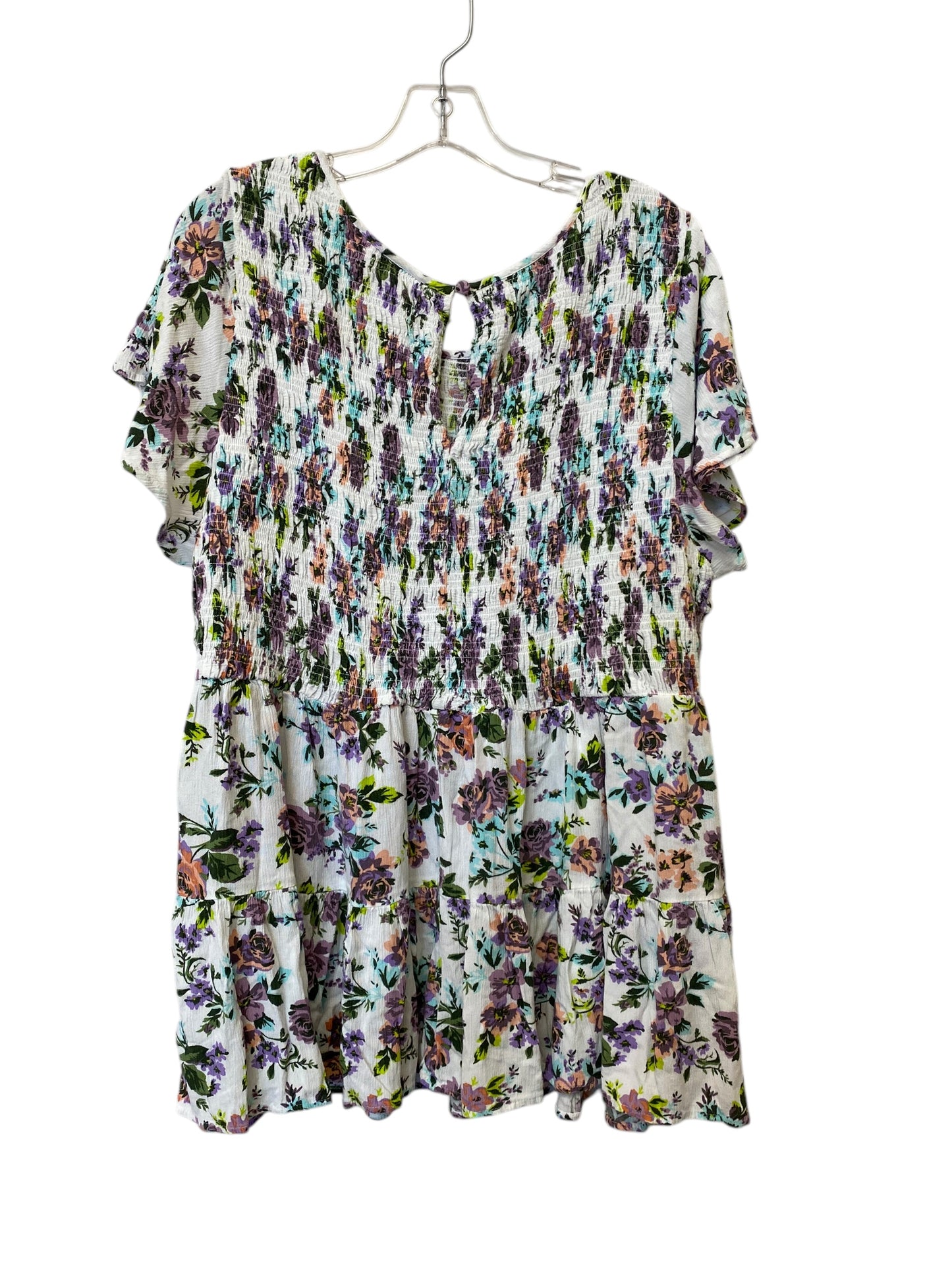 Top Short Sleeve By Torrid In Floral Print, Size: 4