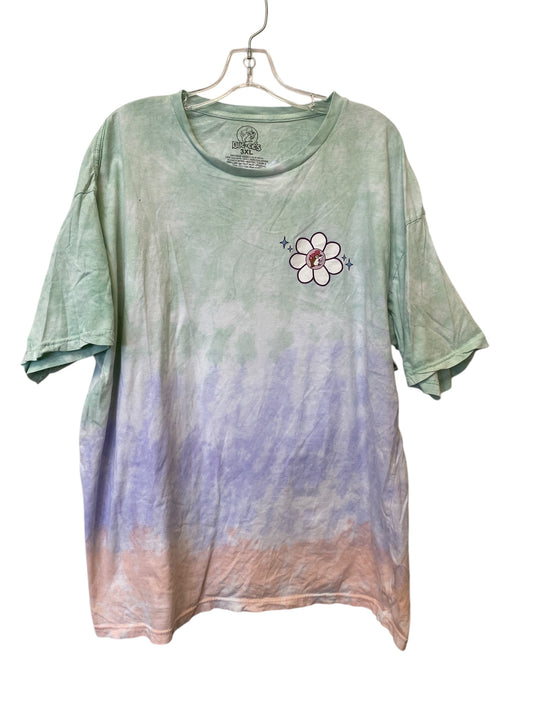 Top Short Sleeve By Clothes Mentor In Tie Dye Print, Size: 3x