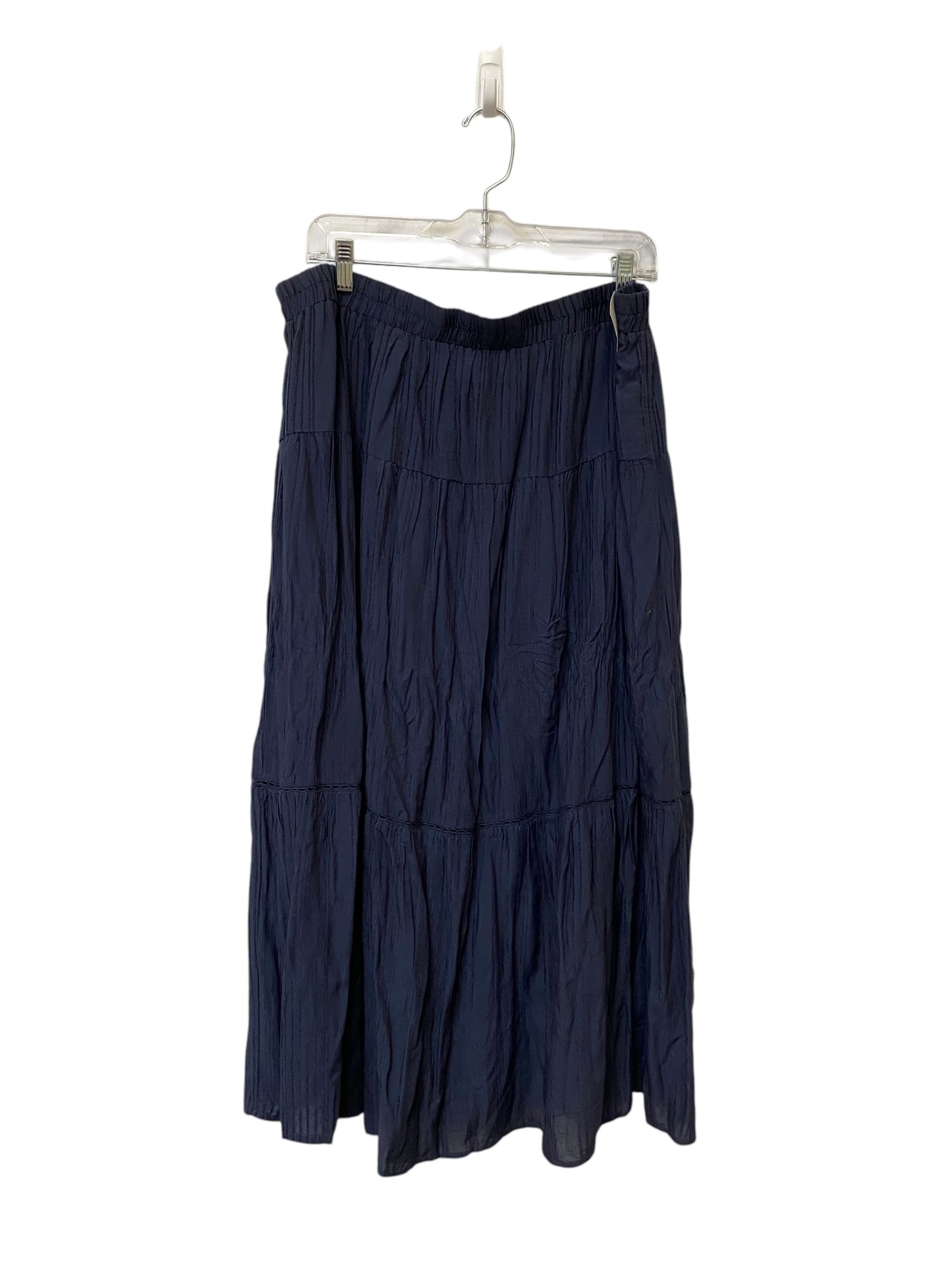 Skirt Maxi By Clothes Mentor In Navy, Size: 3x