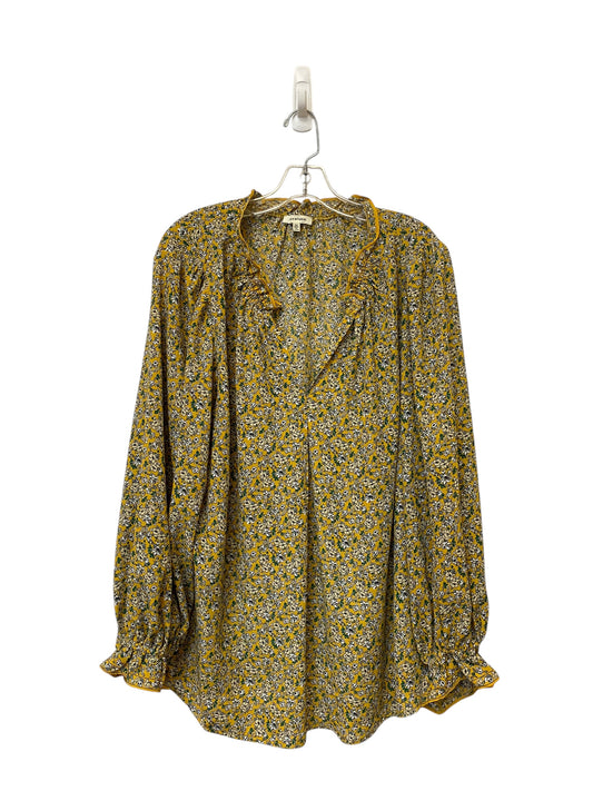 Top Long Sleeve By Max Studio In Yellow, Size: 2x