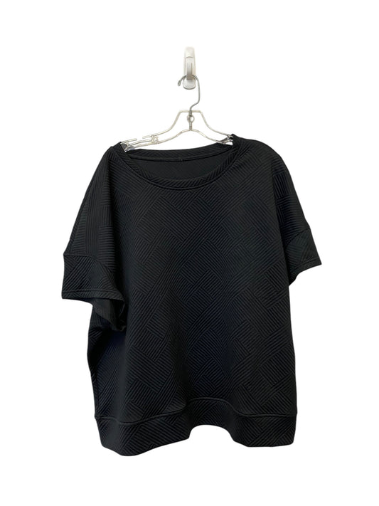 Top Short Sleeve By Clothes Mentor In Black, Size: Xl