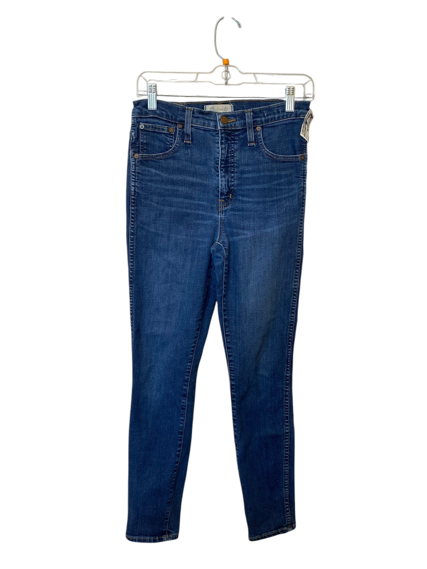 Jeans Skinny By Madewell In Blue Denim, Size: 4