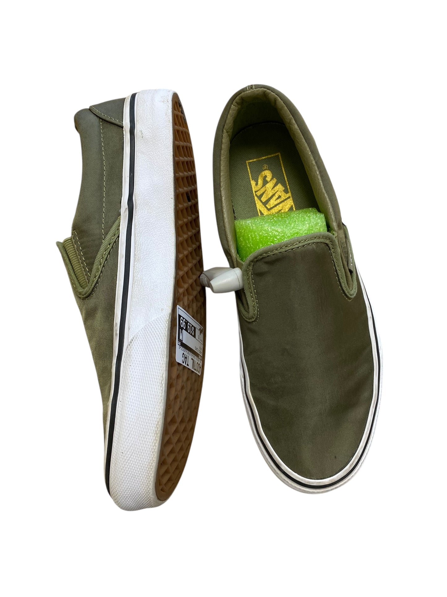 Shoes Flats By Vans In Green, Size: 7.5