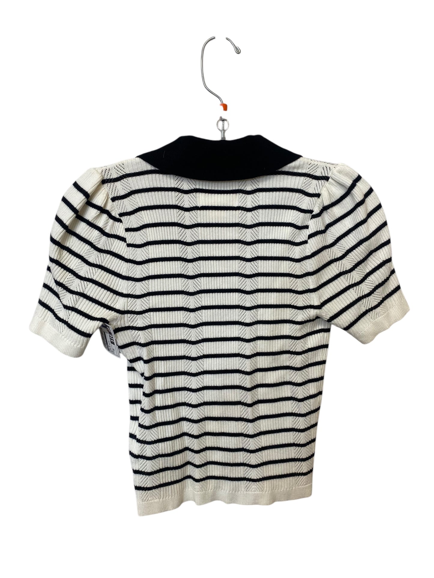 Top Short Sleeve By Maeve In Black & White, Size: Xs