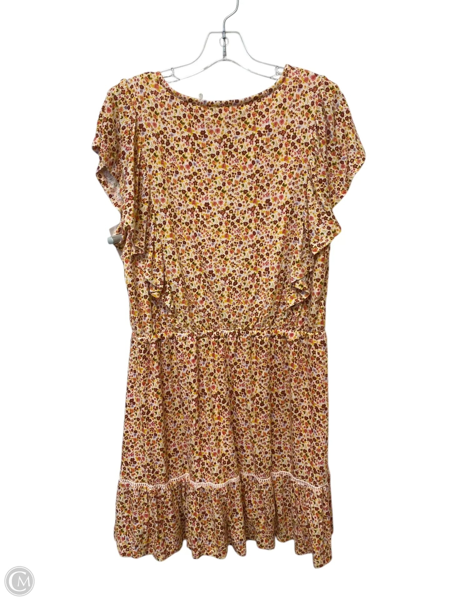 Dress Casual Short By Lc Lauren Conrad In Floral Print, Size: Xl