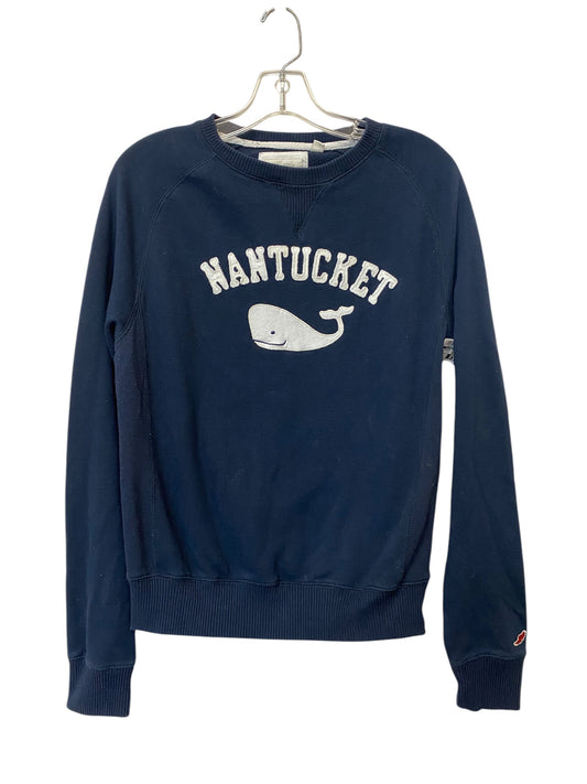 Sweatshirt Crewneck By Clothes Mentor In Navy, Size: L