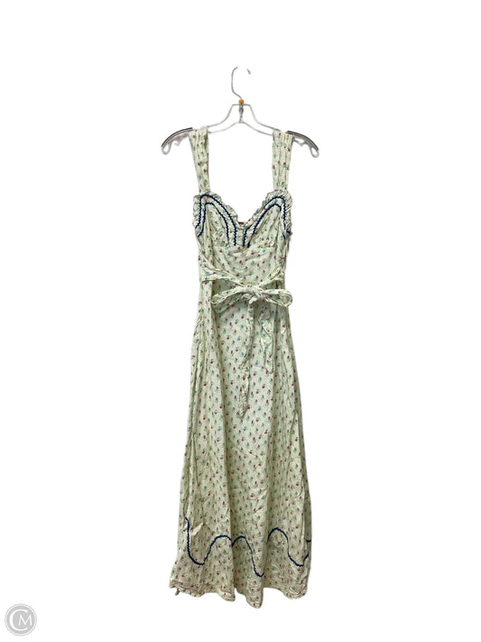 Dress Casual Maxi By Free People In Floral Print, Size: Xs