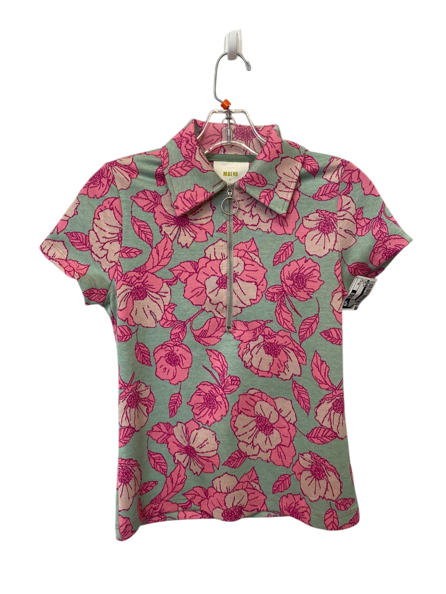 Top Short Sleeve By Maeve In Pink, Size: Xs