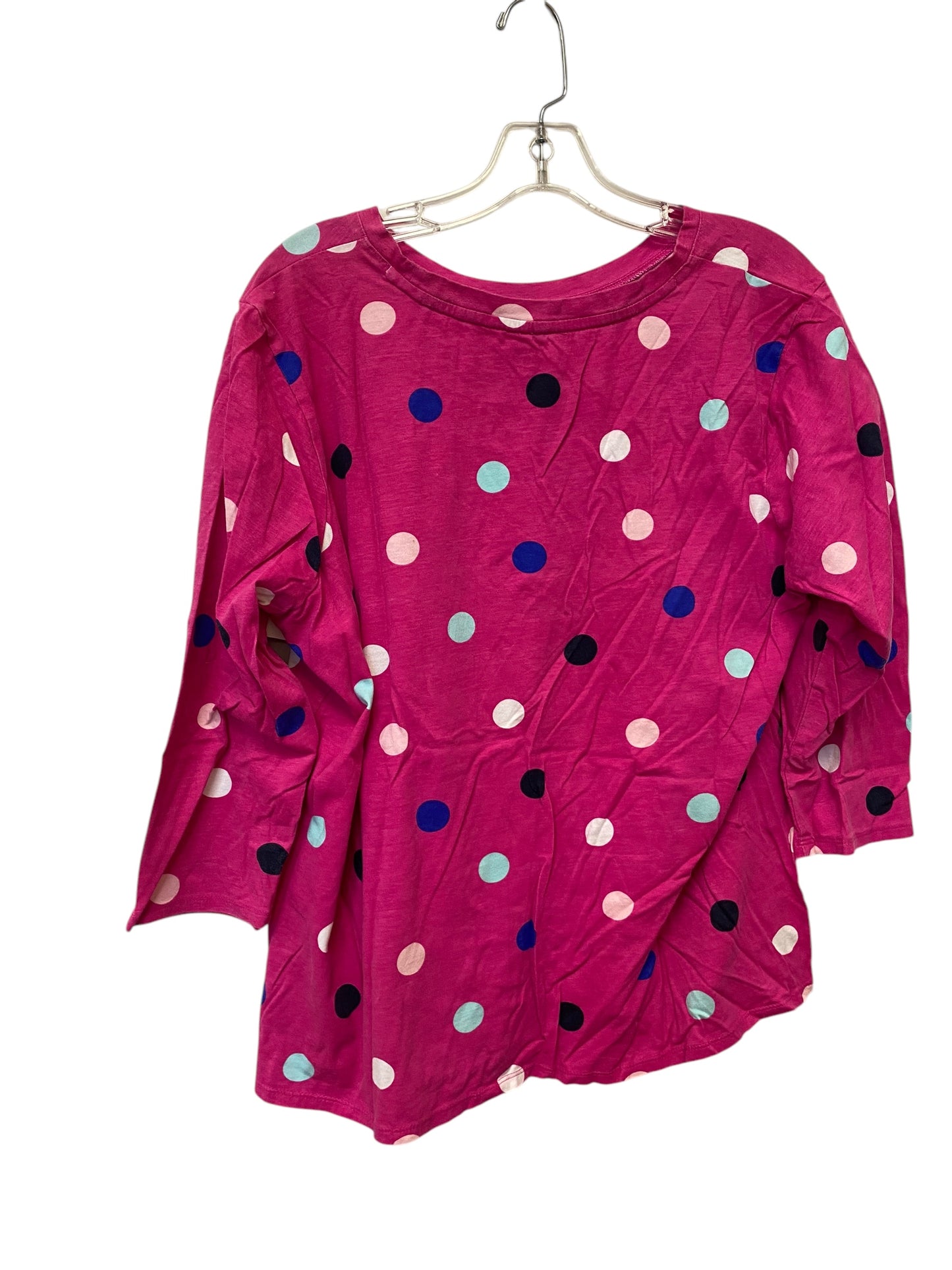 Top Long Sleeve By Crown And Ivy In Pink, Size: 2x