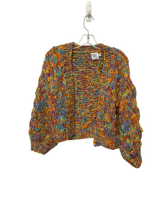 Sweater Cardigan By Clothes Mentor In Rainbow Print, Size: Xs