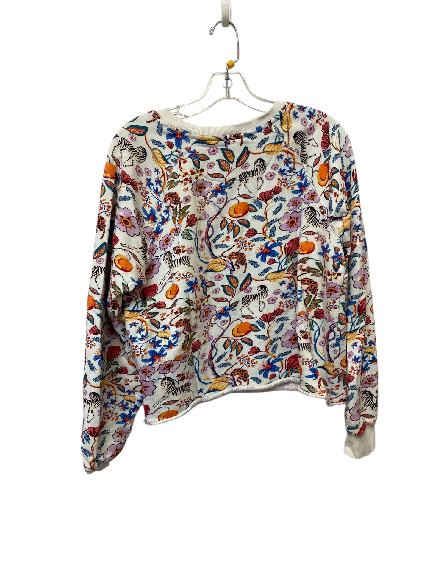 Sweatshirt Crewneck By Maeve In Floral Print, Size: M