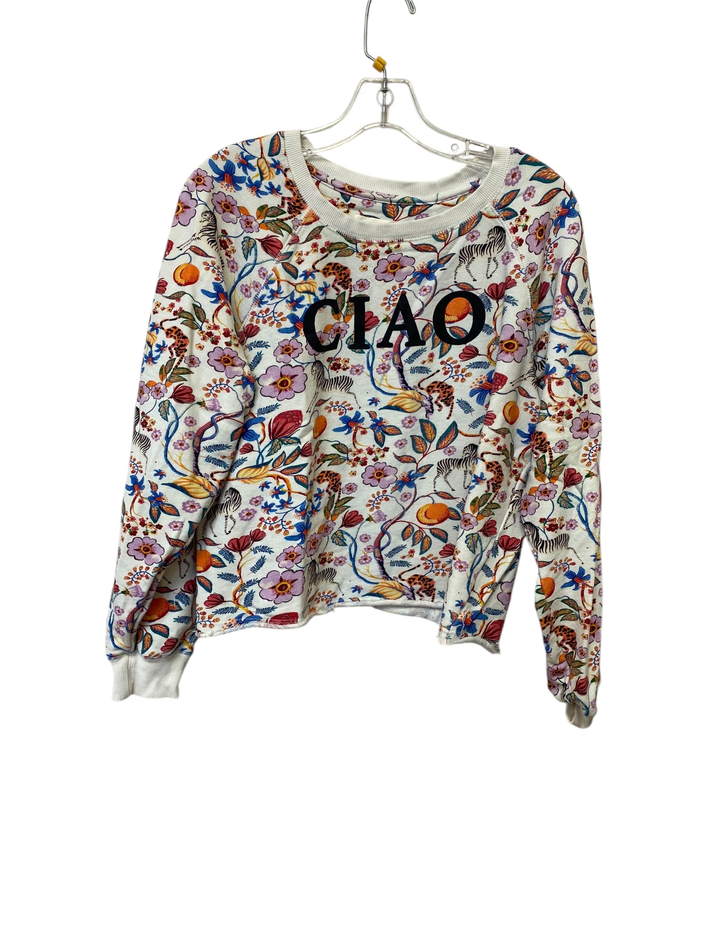 Sweatshirt Crewneck By Maeve In Floral Print, Size: M