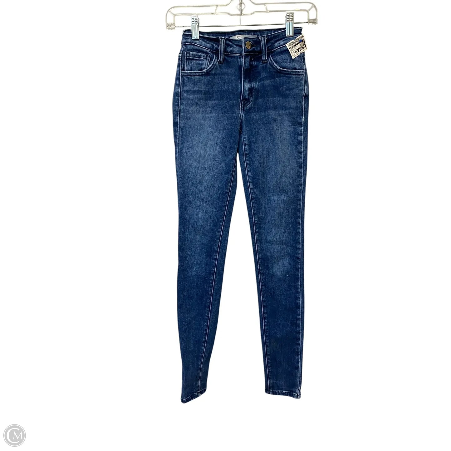 Jeans Skinny By Kancan In Blue Denim, Size: 0