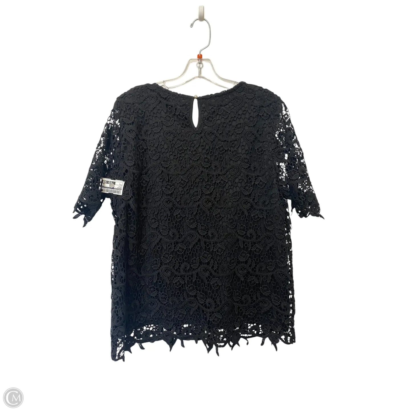 Top Short Sleeve By Philosophy In Black, Size: L