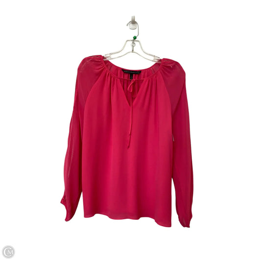 Top Long Sleeve By White House Black Market In Pink, Size: 0