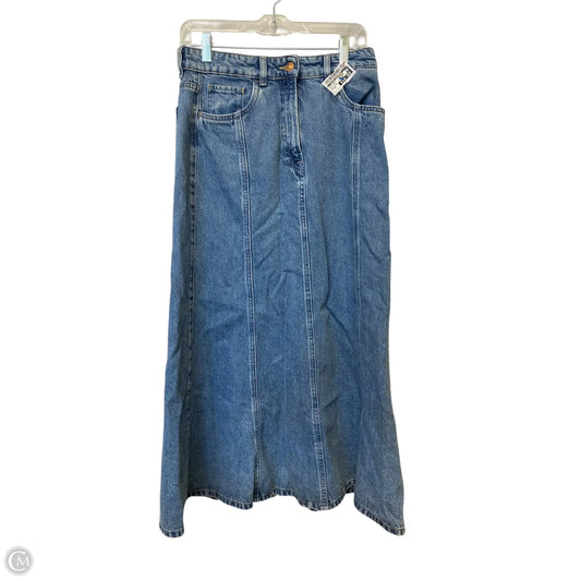 Skirt Maxi By Clothes Mentor In Blue Denim, Size: 10