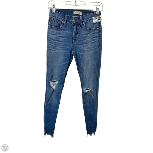 Jeans Skinny By Madewell In Blue Denim, Size: 0