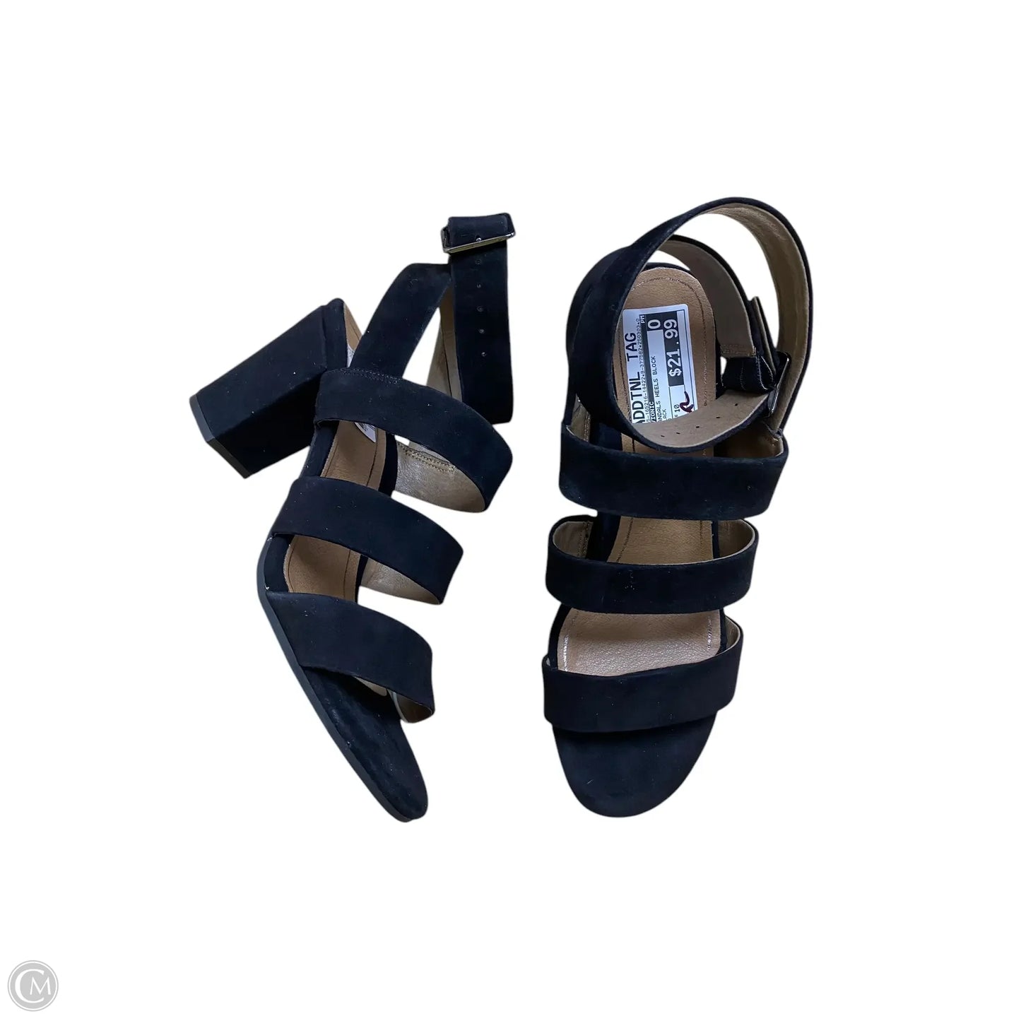 Sandals Heels Block By Vionic In Black, Size: 10