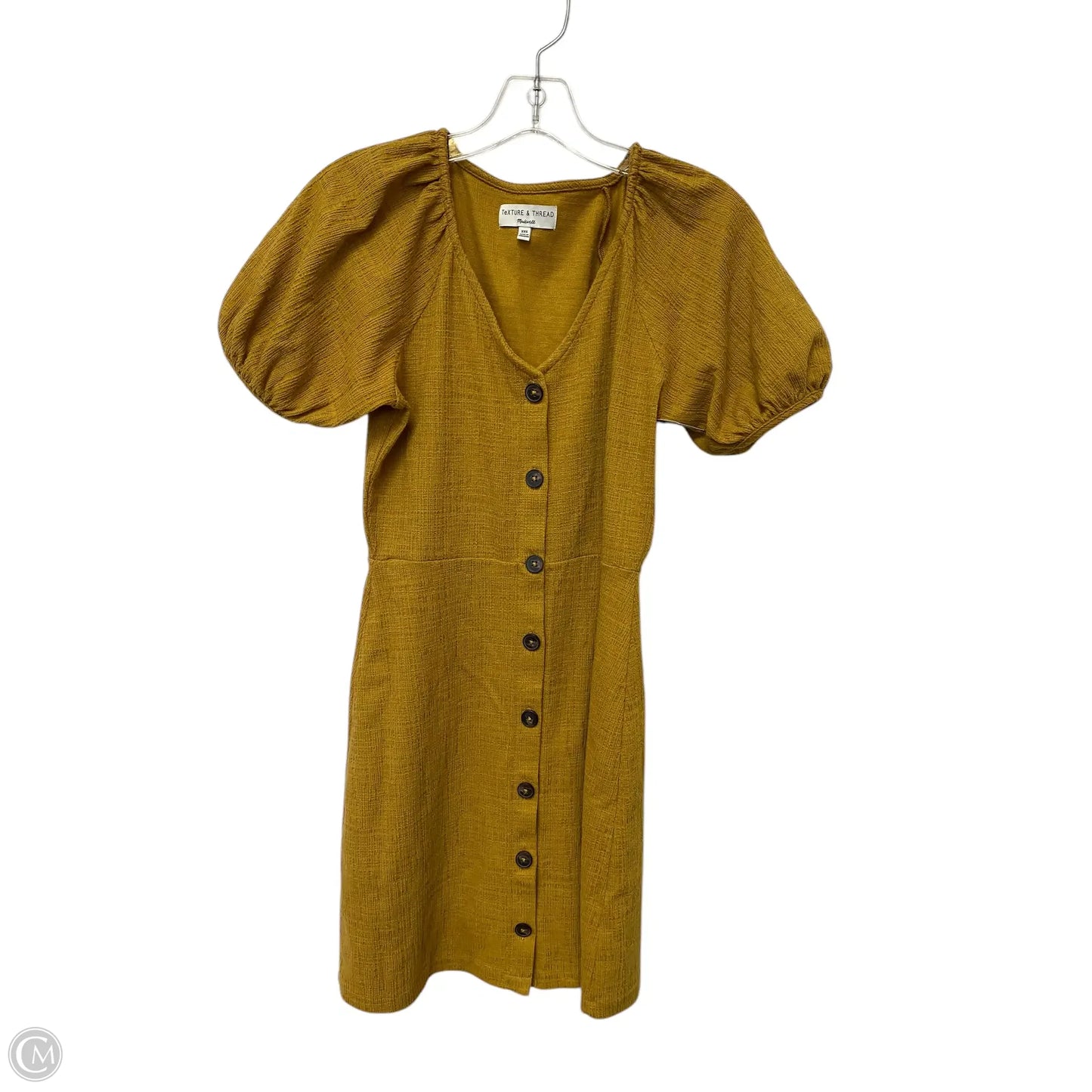 Dress Casual Short By Madewell In Yellow, Size: Xxs