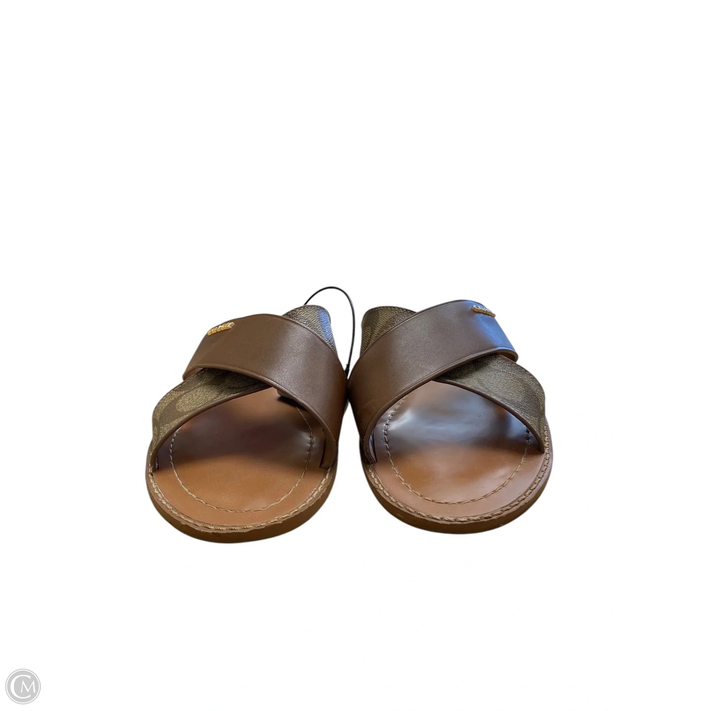 Sandals Designer By Coach In Brown, Size: 9