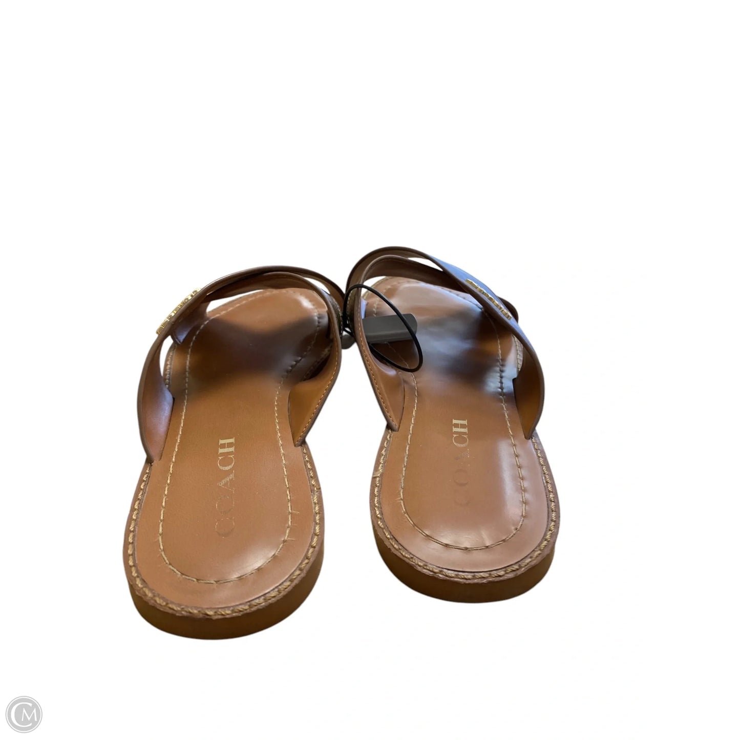 Sandals Designer By Coach In Brown, Size: 9