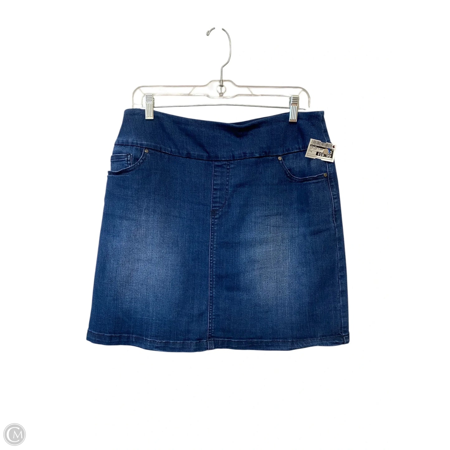 Skirt Mini & Short By Sc & Co In Blue Denim, Size: M