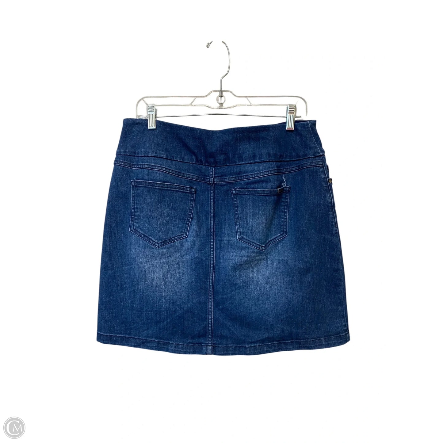 Skirt Mini & Short By Sc & Co In Blue Denim, Size: M