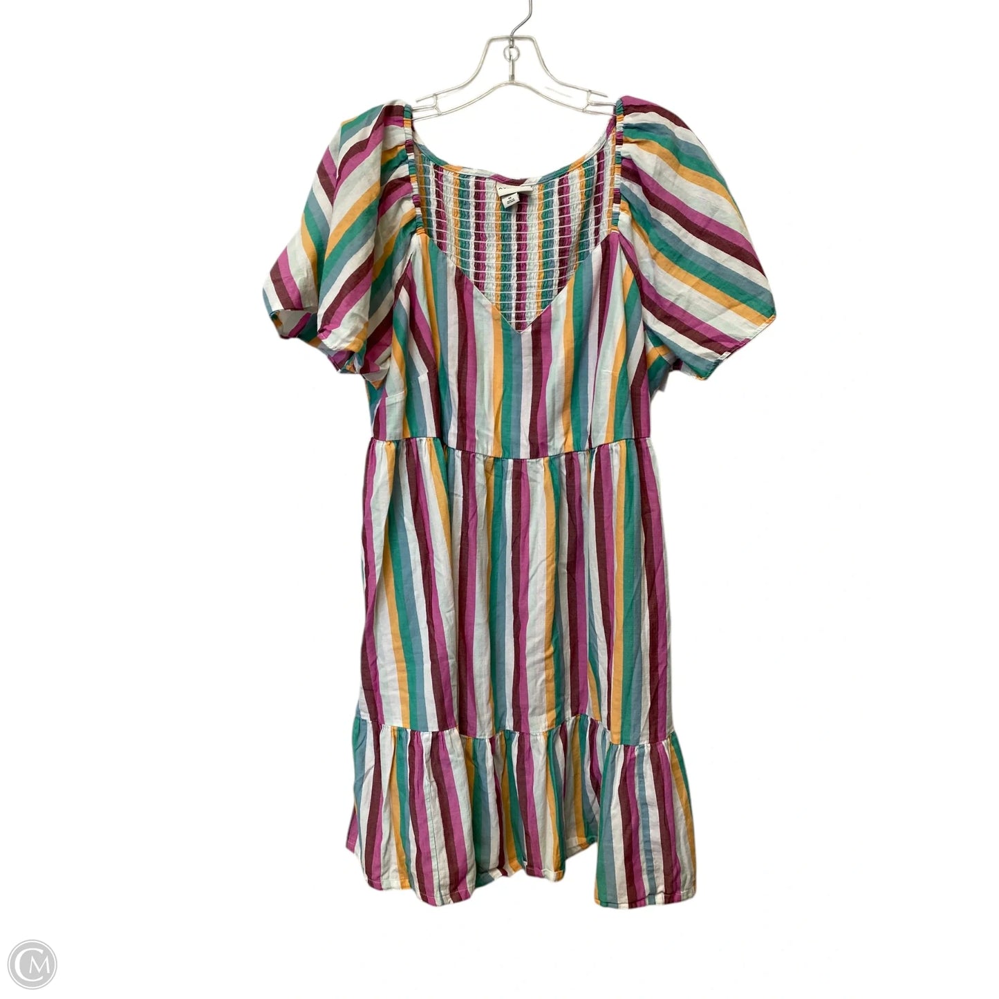 Dress Casual Short By Ava & Viv In Striped Pattern, Size: 1x