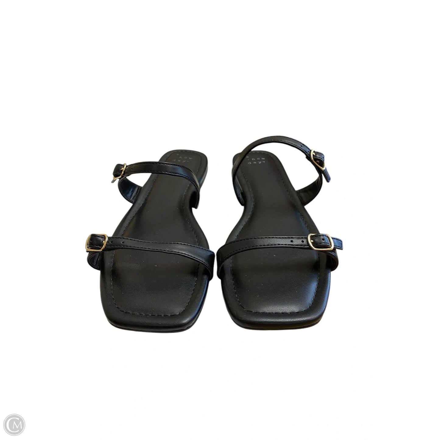 Sandals Flats By A New Day In Black, Size: 8.5