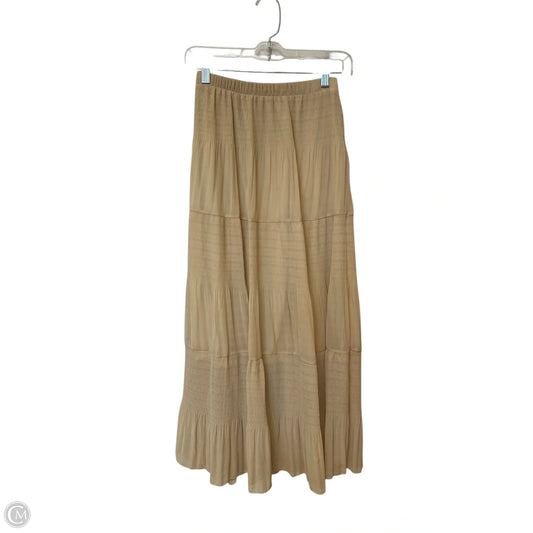 Skirt Maxi By Clothes Mentor In Cream, Size: S