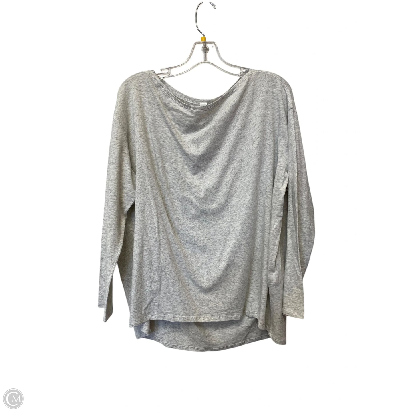 Athletic Top Long Sleeve Crewneck By Lululemon In Grey, Size: 10