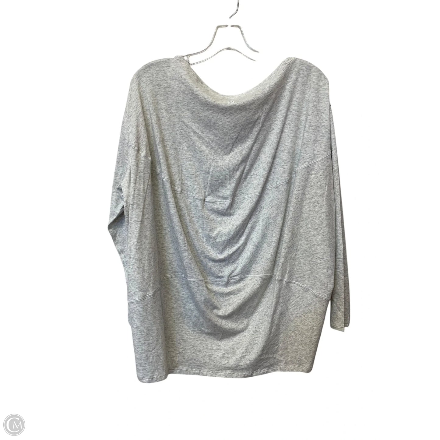 Athletic Top Long Sleeve Crewneck By Lululemon In Grey, Size: 10