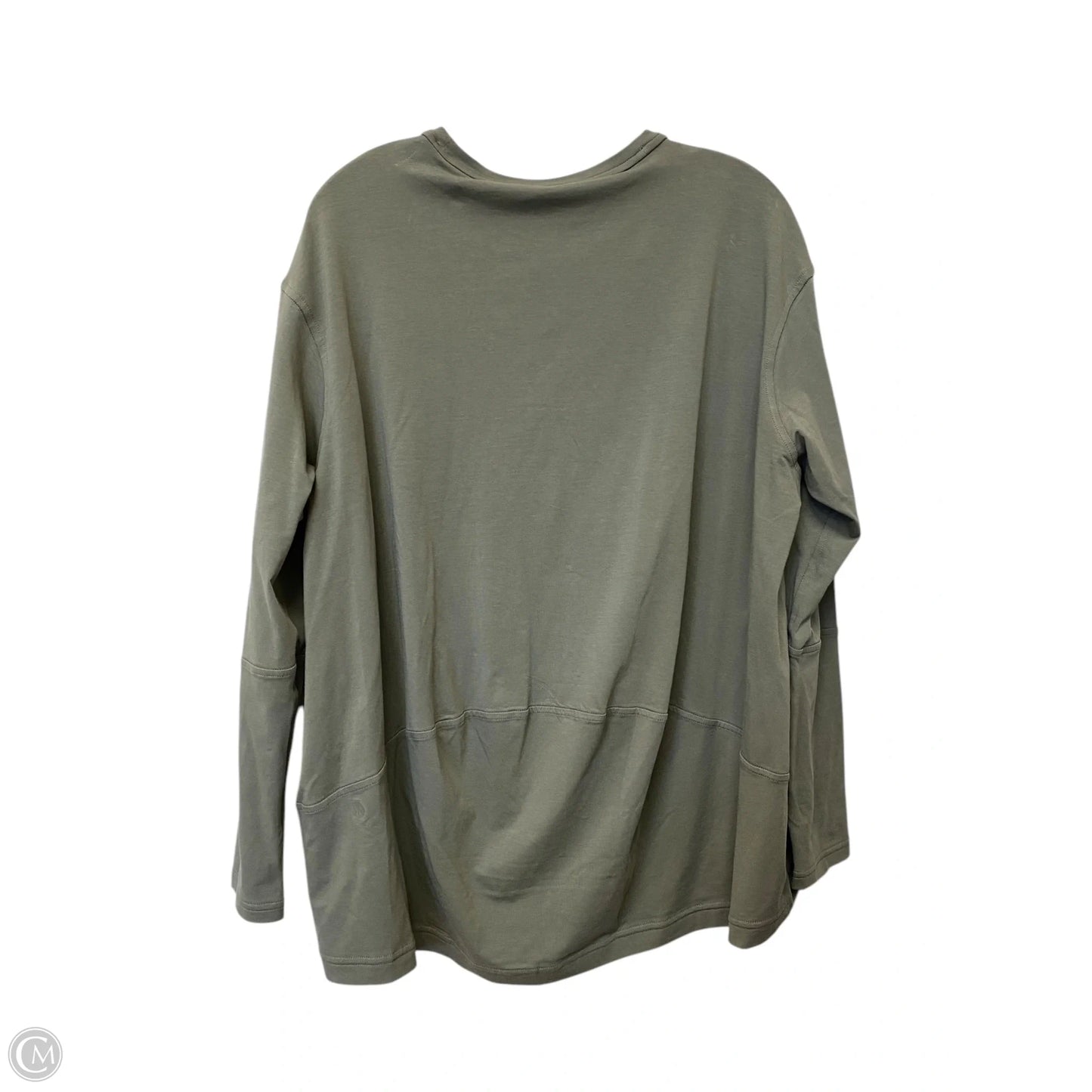 Athletic Top Long Sleeve Crewneck By Lululemon In Green, Size: 8