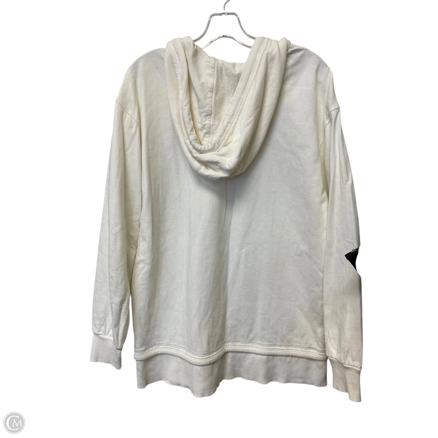 Sweatshirt Hoodie By Athleta In Cream, Size: S