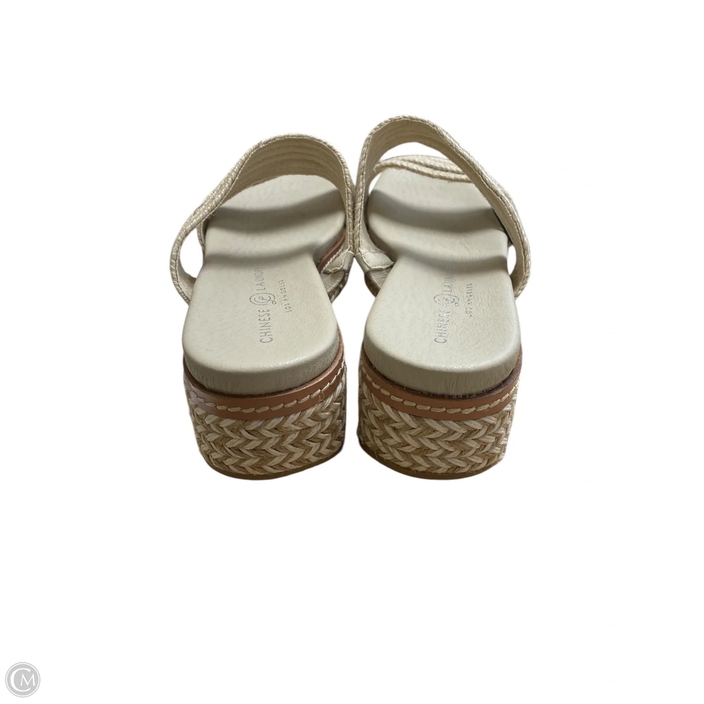 Sandals Heels Platform By Chinese Laundry In Cream, Size: 9