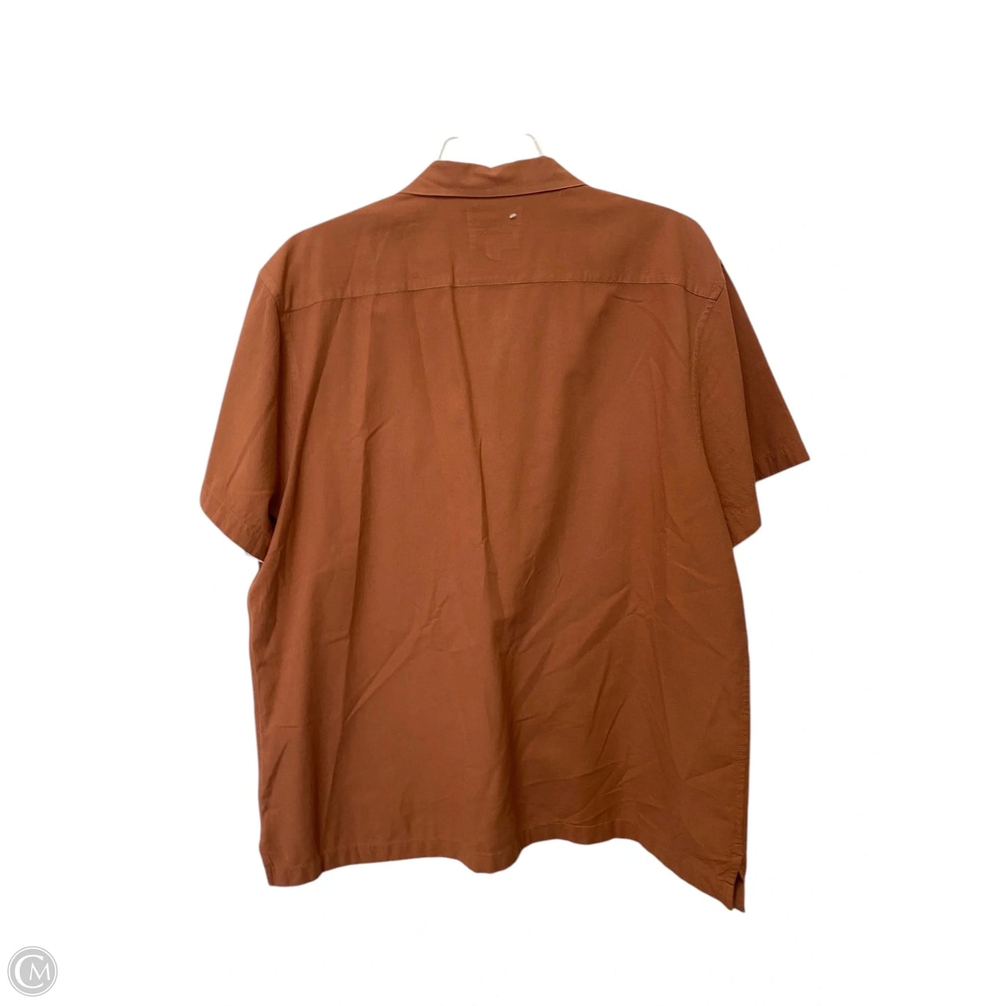 Top Short Sleeve By Madewell In Orange, Size: Xl