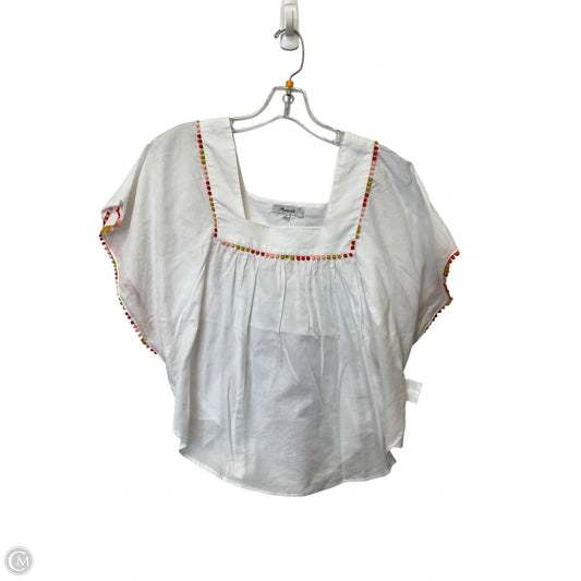 Top Short Sleeve By Madewell In White, Size: S