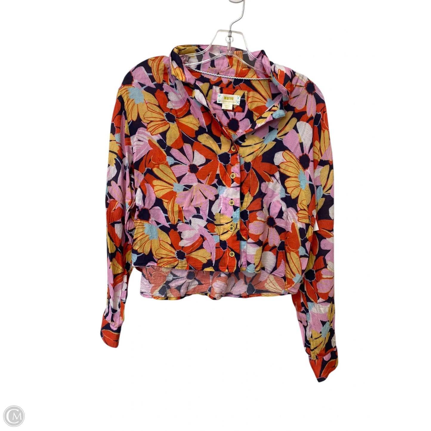 Top Long Sleeve By Maeve In Floral Print, Size: S