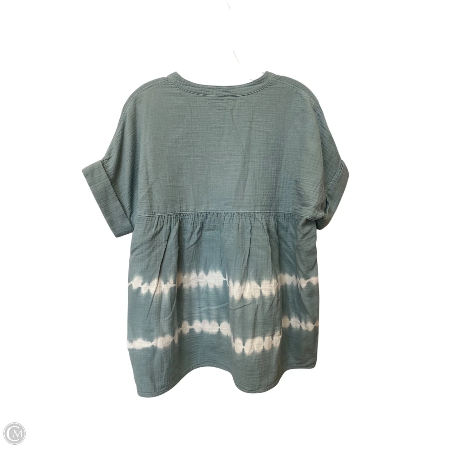 Top Short Sleeve By Madewell In Blue, Size: S