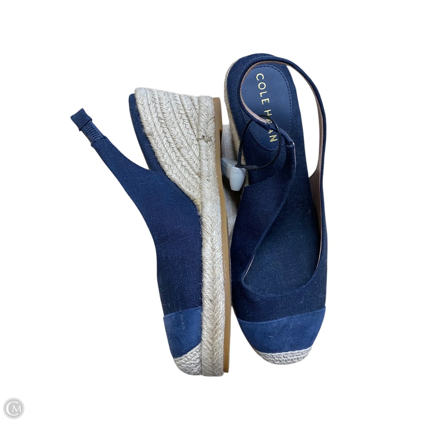Shoes Heels Wedge By Cole-haan In Blue, Size: 6.5
